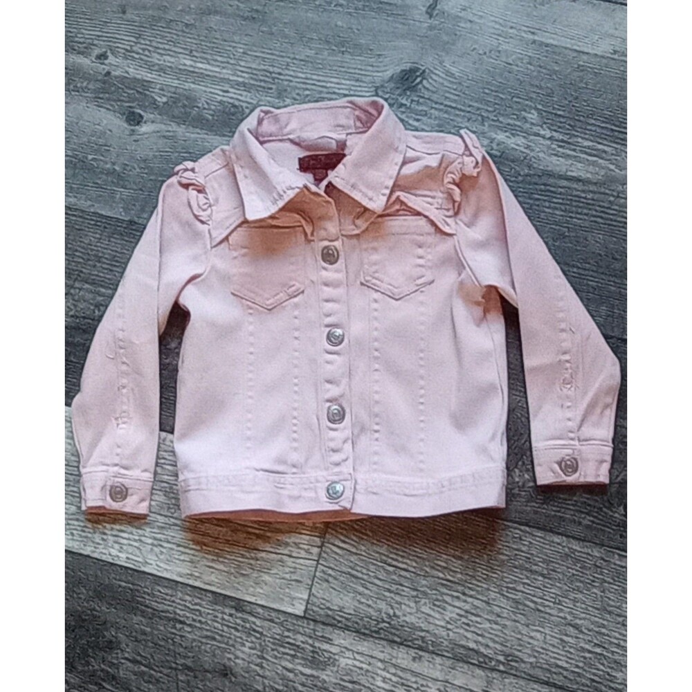 7 For All Mankind Girls 24 Mths Pink Full Snap Jean Jacket